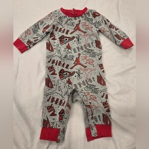 Nike Air Jordan Baby  One Piece‎ - Gray and Red
